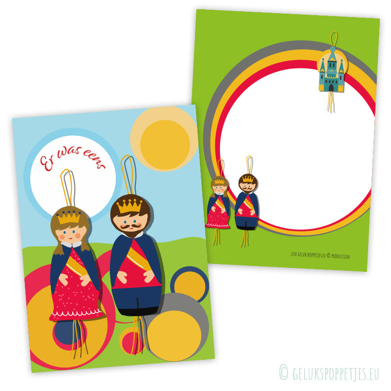 card once upon a time there was a king and queen