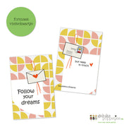 Compliment card follow your dreams