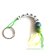 Keychain Thanks with lucky doll Matryoshka