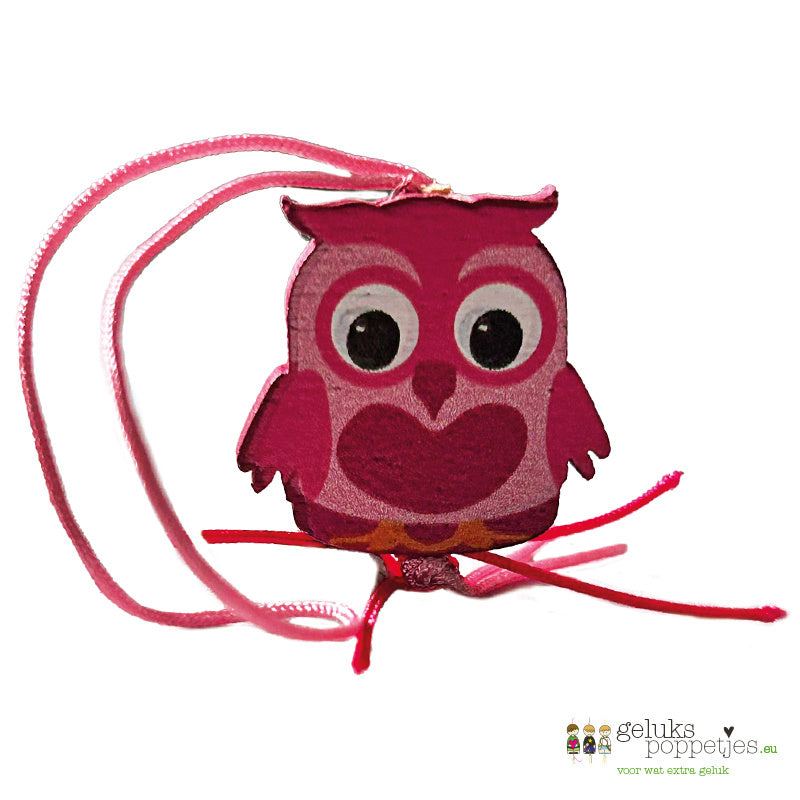 Lucky owl doll with heart