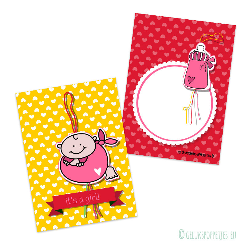 Lucky doll baby bottle girl