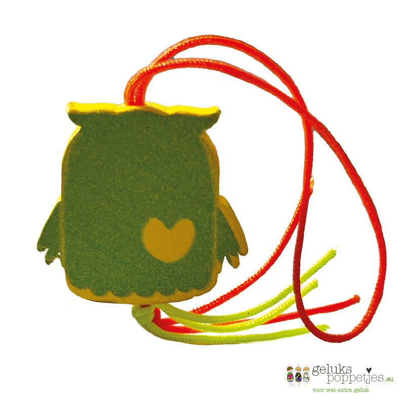 Lucky owl doll with heart