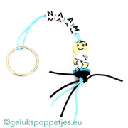 Name keychain with lucky doll brother