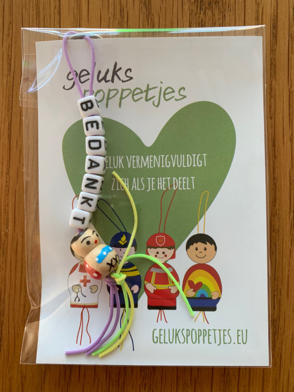 Packaging for lucky charm or key ring