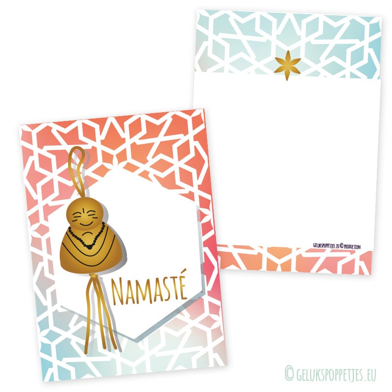 Keychain Namaste with Buddha