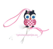Lucky owl pink doll