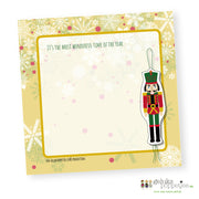 Nutcracker Christmas notepad