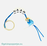 Name keychain with lucky charm boy