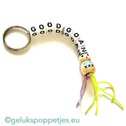 Good Goan keychain with wooden lucky charm