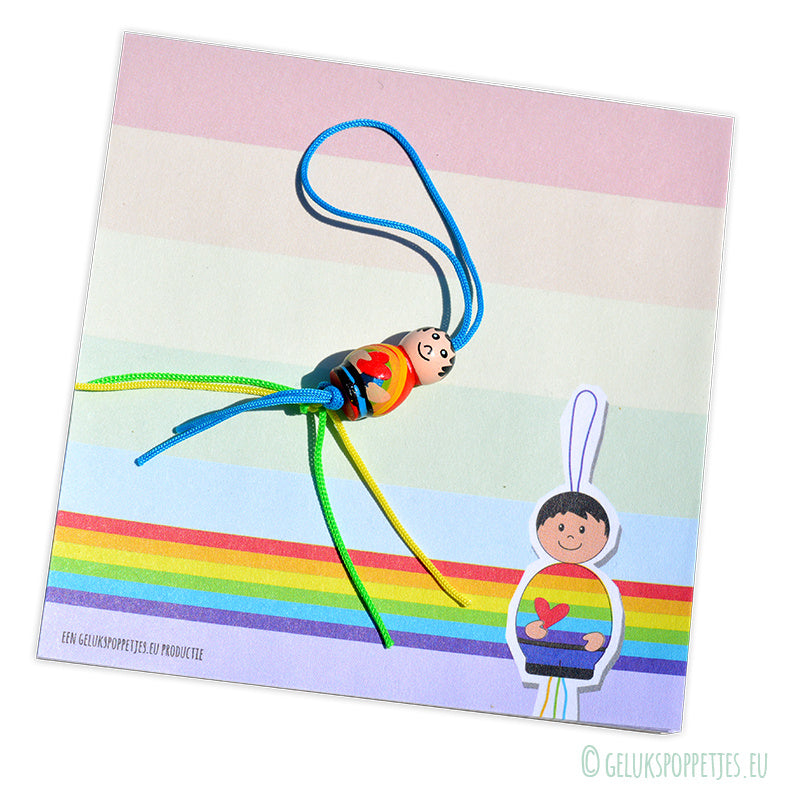 Rainbow lucky doll