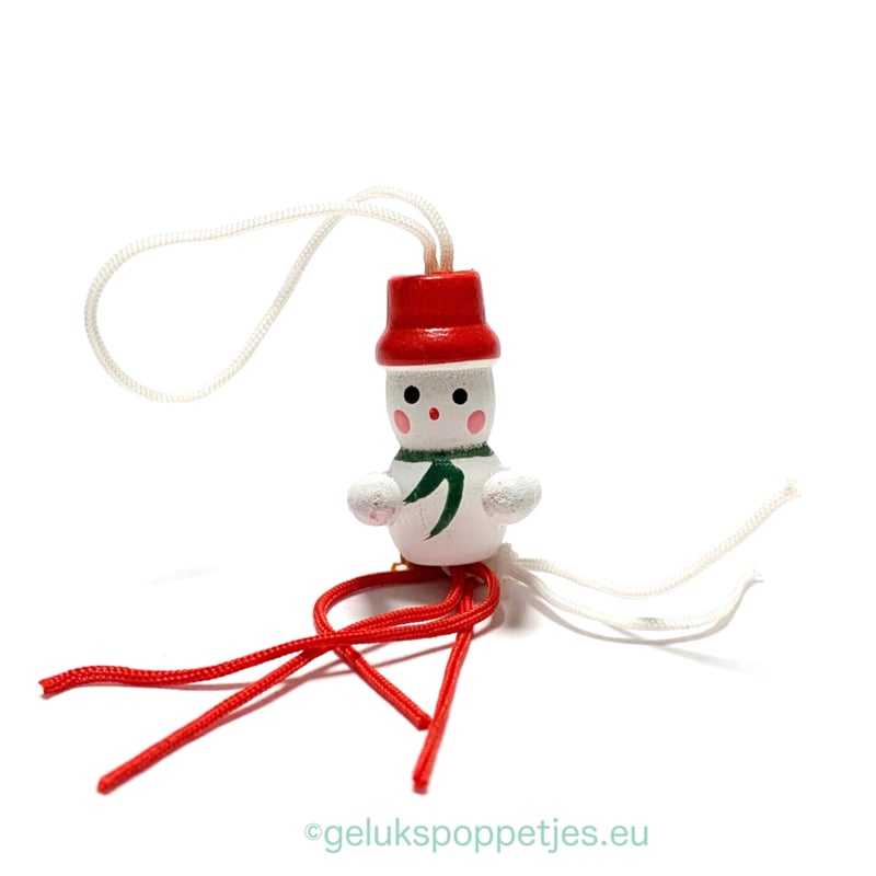 Lucky snowman with hands