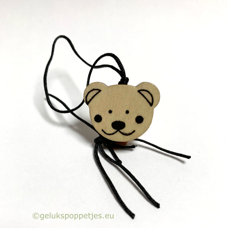 Lucky doll bear head natural