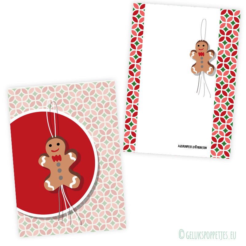 Gingerbread man card