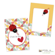 card C'est la vie ladybug