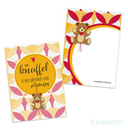 Card a hug is a smile with arms