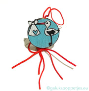 Lucky baby stork doll