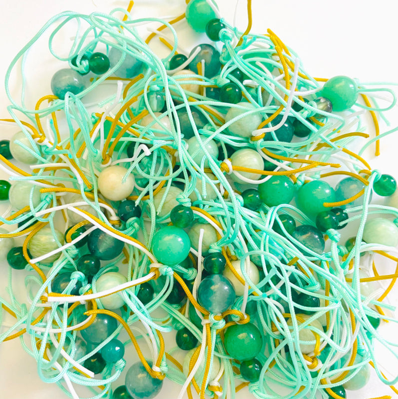 Lucky doll green natural stone