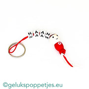 Name keychain with lucky doll