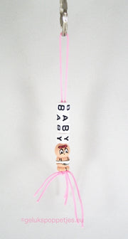 Baby keychain with lucky doll baby girl