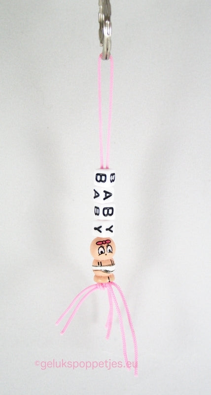 Baby keychain with lucky doll baby girl
