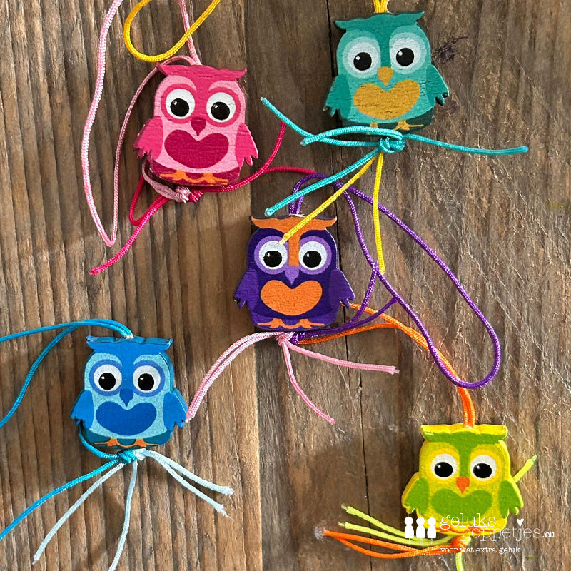 Lucky owl doll with heart