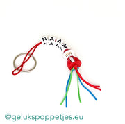 Name keychain with lucky Santa Claus doll
