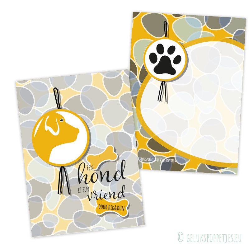 Card a dog is a friend