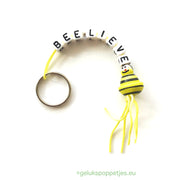 Bee-dear keychain with lucky bee doll