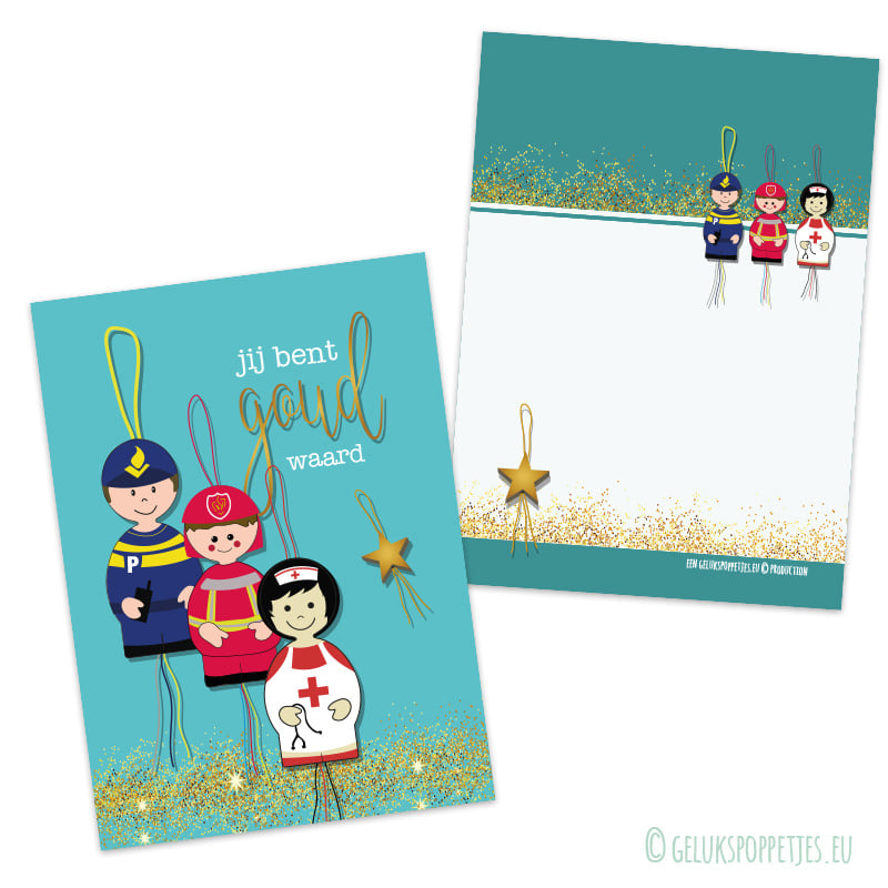 Lucky dolls pen for emergency workers