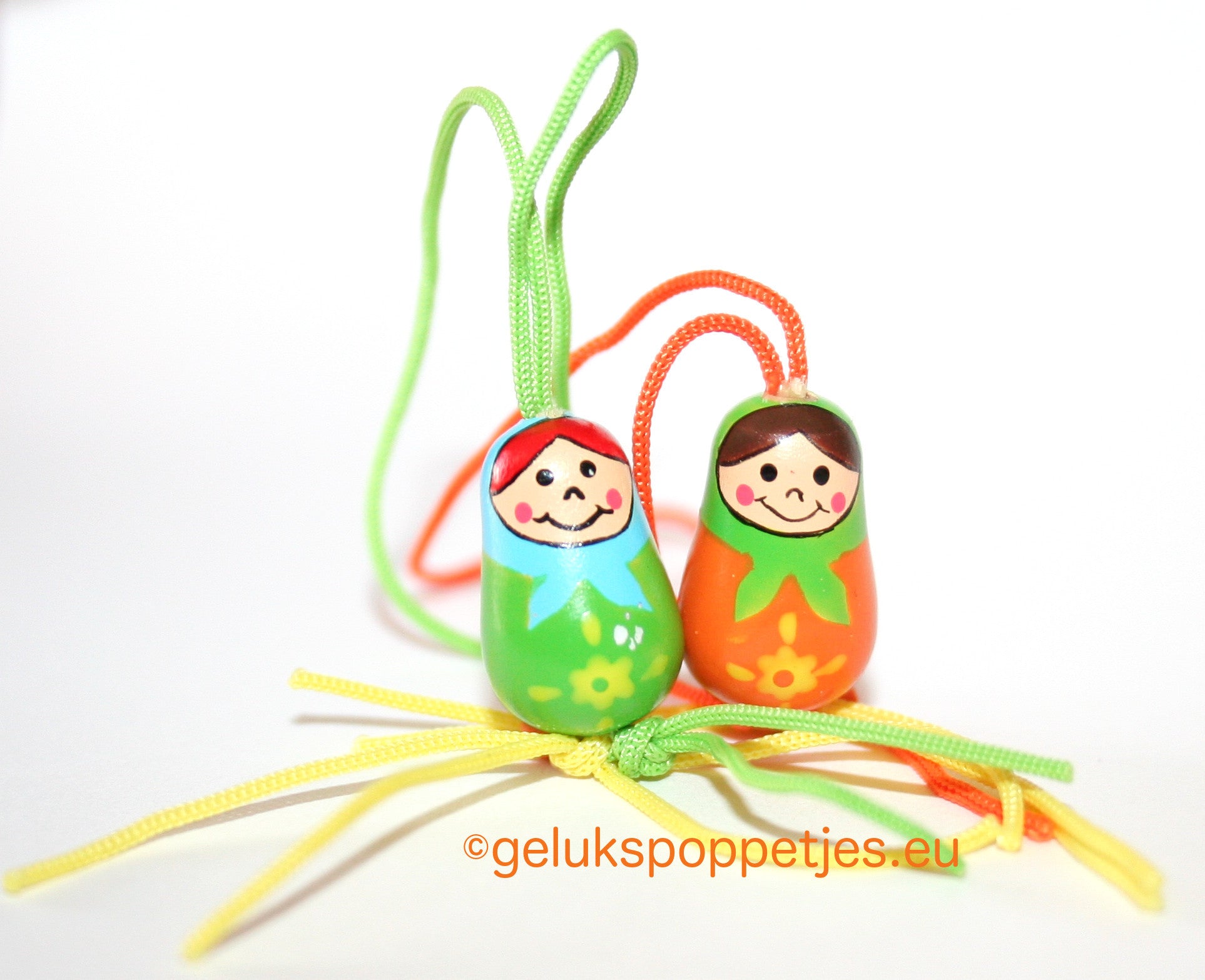 Name keychain with lucky matryoshka doll