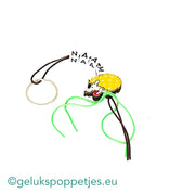 Name keychain with lucky hedgehog doll