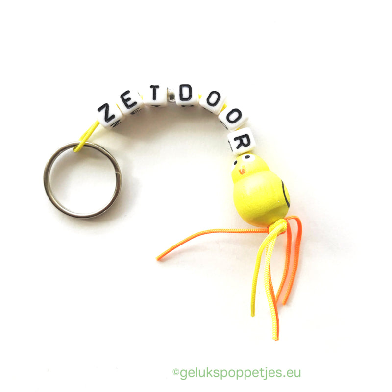 Key ring with lucky bird doll