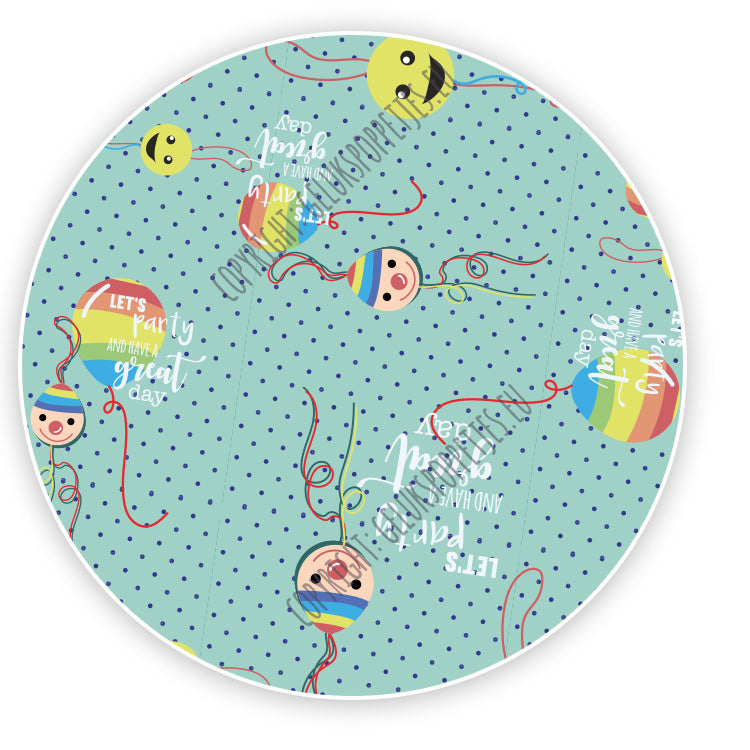 Lucky doll wrapping paper party