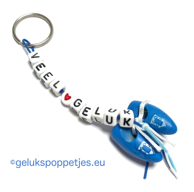 Good luck keychain with lucky clogs