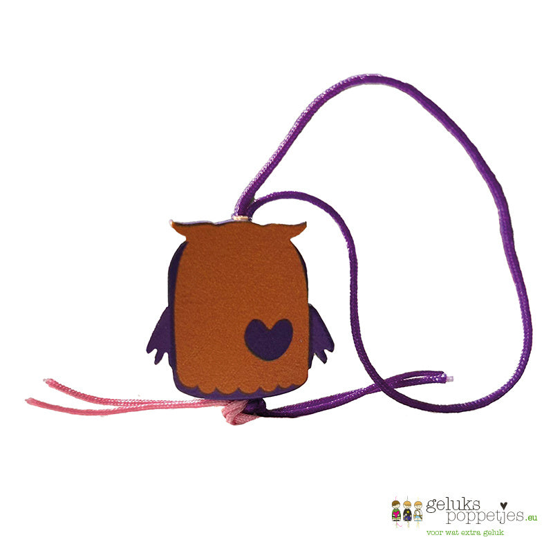 Lucky owl doll with heart