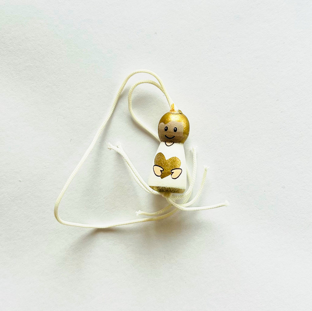 Gelukspoppetje gouden engeltje