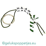 Name keychain with lucky candy cane