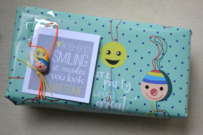 Lucky doll wrapping paper party
