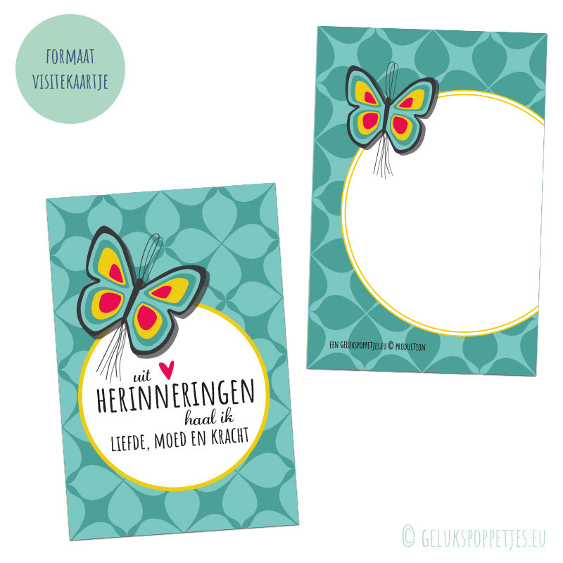 Affirmation card memories