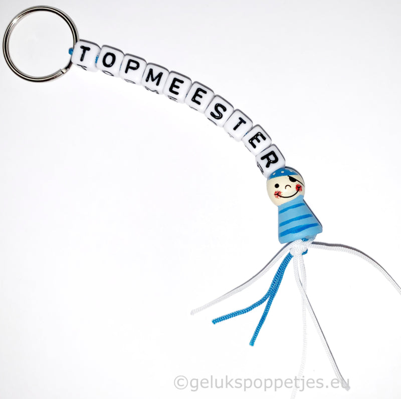 Keyring top master with lucky pirate doll