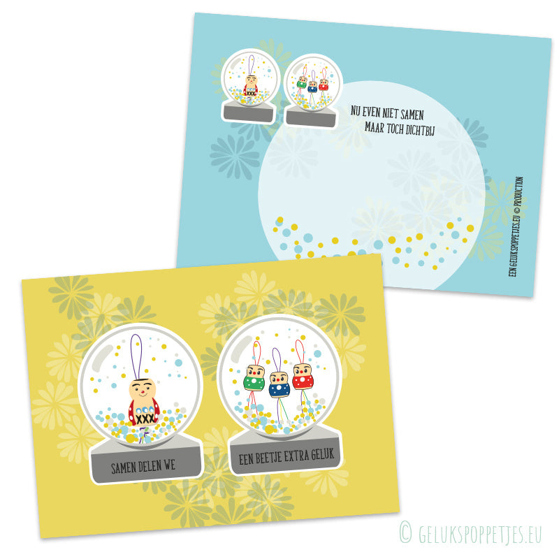 Card together we share some extra happiness