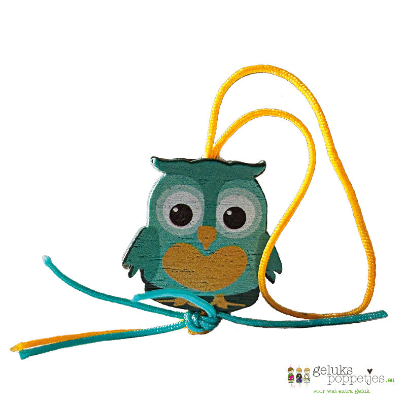 Lucky owl doll with heart