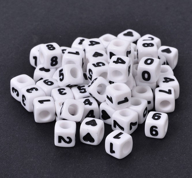 Square number beads