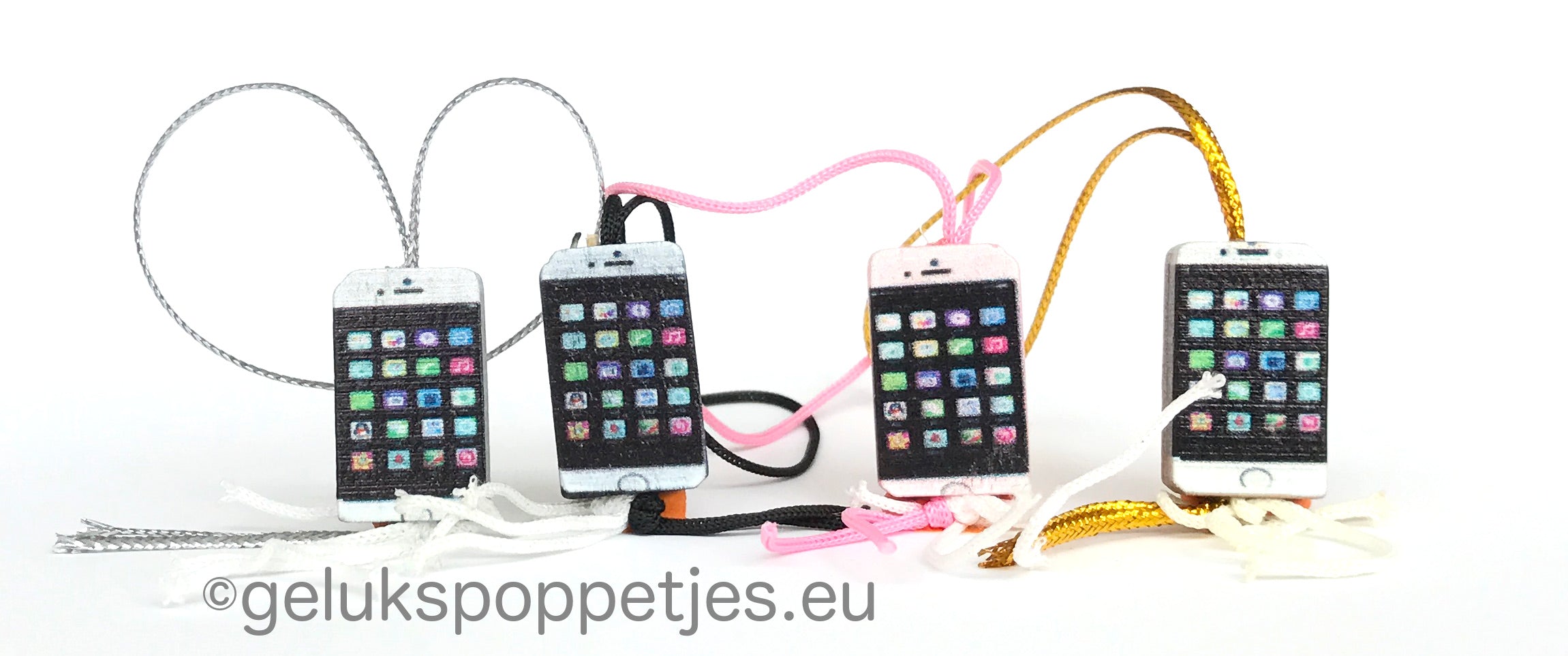 Name keychain with lucky charm phone