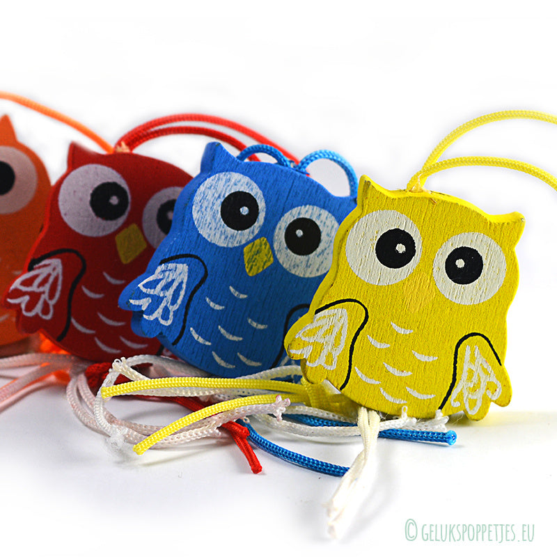 Lucky doll flat owls assorted