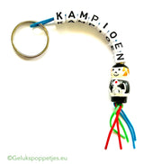 Champion keychain with lucky rider figure