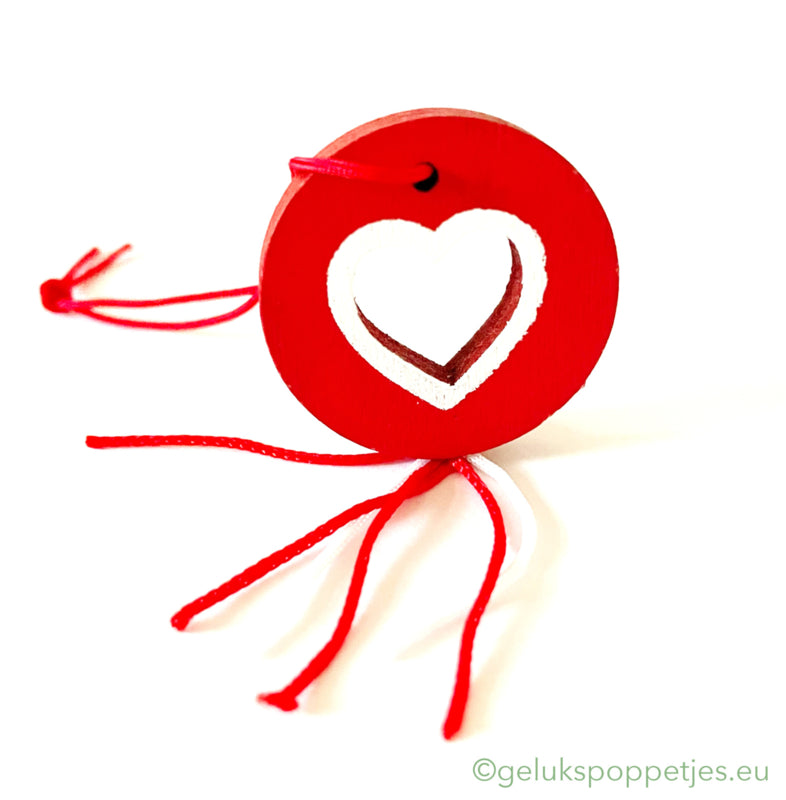 Lucky doll with openwork heart