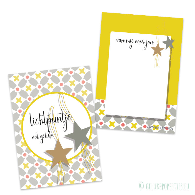 Card a beacon of light full of happiness