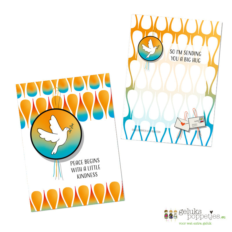 Card peace begins with kindness