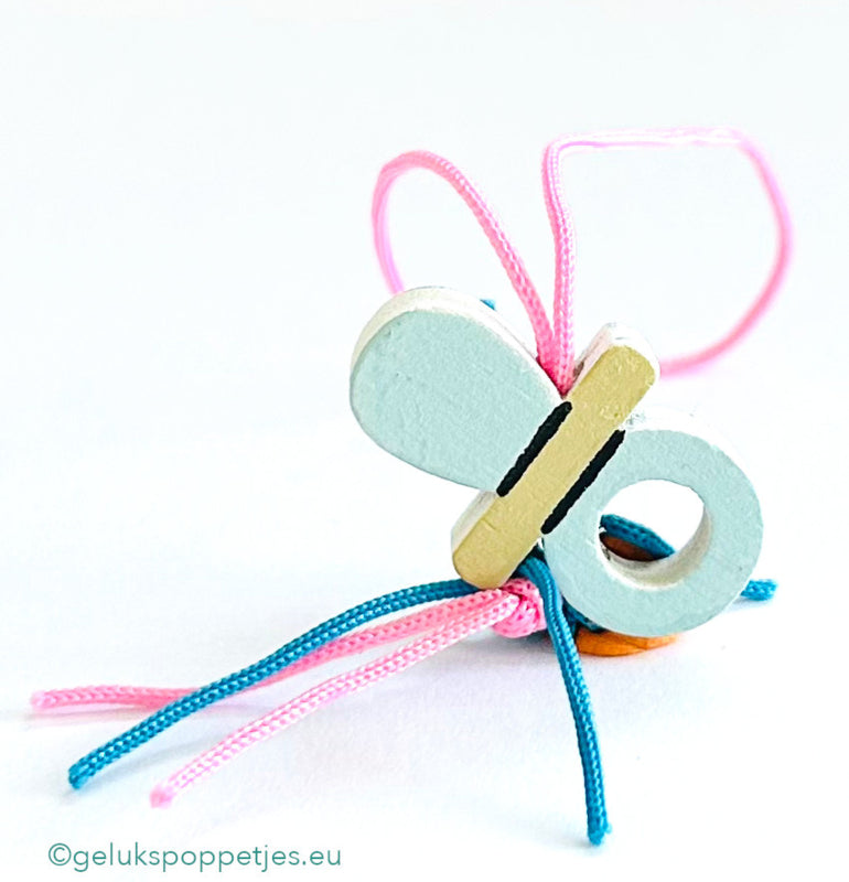 Lucky doll baby pacifier blue